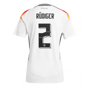 Fotbalové Dres Německo Antonio Rudiger #2 Dámské Domácí Oblečení ME 2024 Krátký Rukáv